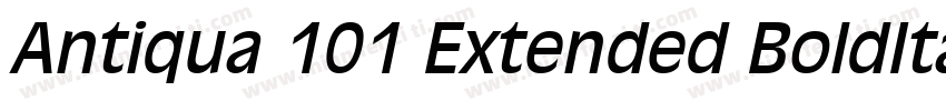 Antiqua 101 Extended BoldItalic字体转换